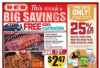 H-E-B (TX) Weekly Ad Flyer Specials August 24 to August 30, 2022