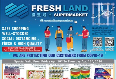 FreshLand Supermarket Flyer April 10 to 16