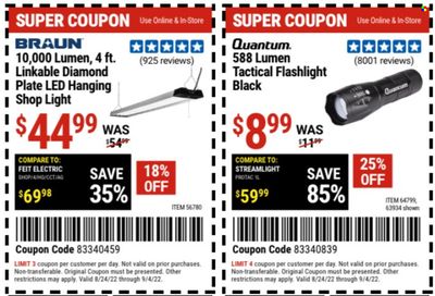 Harbor Freight Weekly Ad Flyer Specials August 24 to September 4, 2022