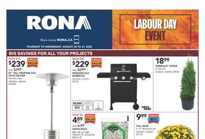 Rona (ON) Flyer August 25 to 31