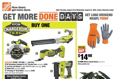 Home Depot (BC) Flyer August 25 to 31