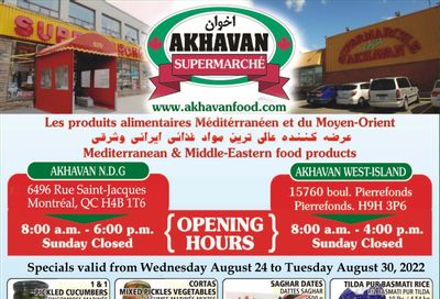 Akhavan Supermarche Flyer August 24 to 30