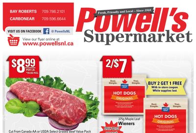 Powell's Supermarket Flyer August 25 to 31