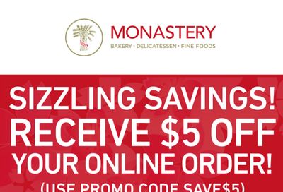 Monastery Bakery Flyer August 24 to 31