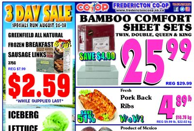 Fredericton Co-op Flyer August 25 to 31