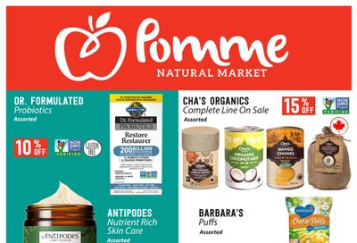 Pomme Natural Market Monthly Flyer August 25 to September 28