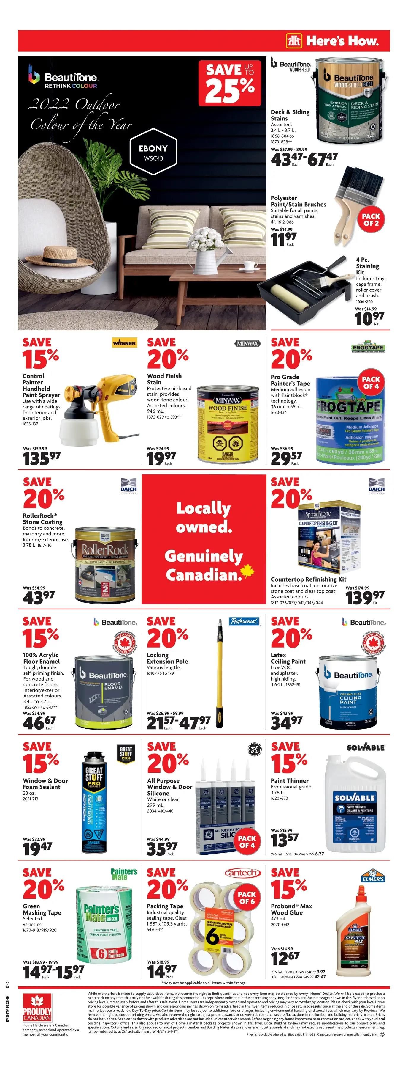 Home Hardware ON Flyer August 25 To 31   Home Hardware On Flyer August 25 To 31 10 Max 