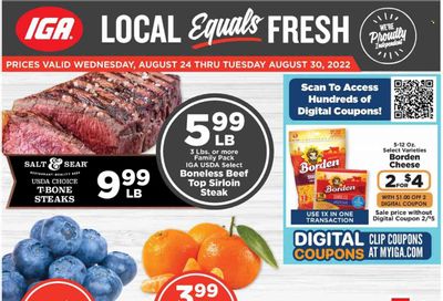 IGA (AL) Weekly Ad Flyer Specials August 24 to August 30, 2022