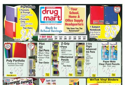 Discount Drug Mart (OH) Weekly Ad Flyer Specials August 24 to August 30, 2022