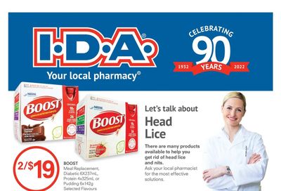 I.D.A.  Pharmacy Monthly Flyer August 26 to September 29