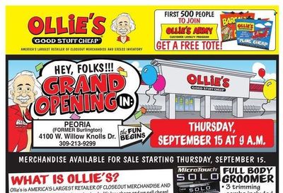 Ollie's Bargain Outlet (IL) Weekly Ad Flyer Specials September 14 to September 21, 2022