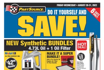 PartSource Flyer August 26 to 31