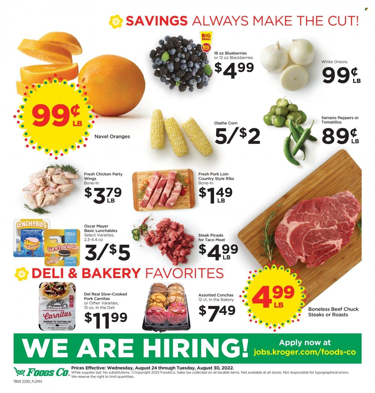Foods Co (CA, OH, VA) Weekly Ad Flyer Specials August 24 to August 30, 2022