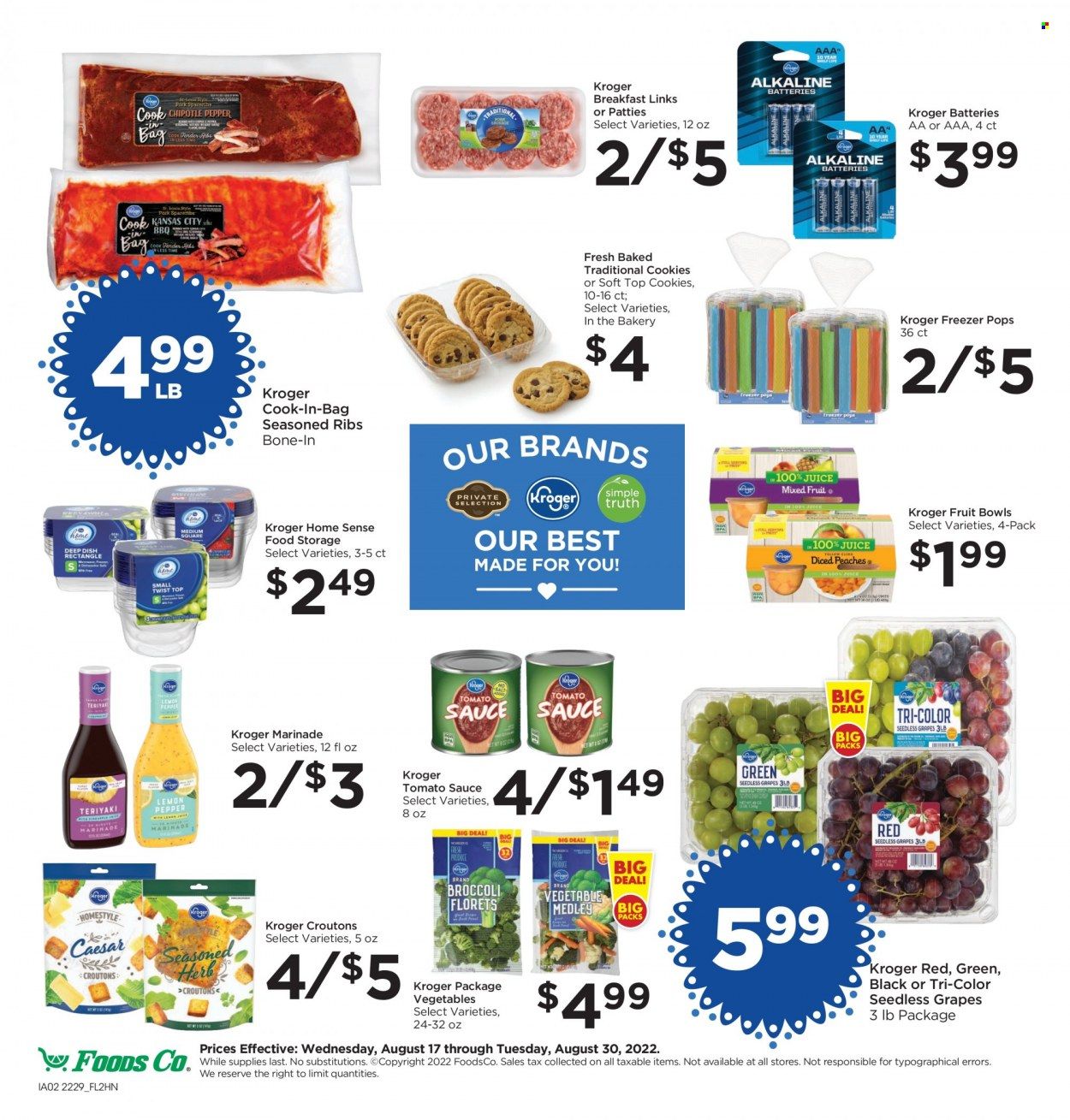 Foods Co (CA, OH, VA) Weekly Ad Flyer Specials August 24 to August 30, 2022