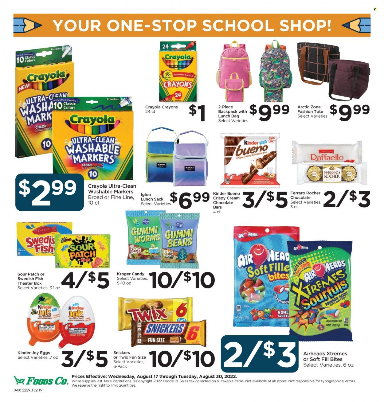 Foods Co (CA, OH, VA) Weekly Ad Flyer Specials August 24 to August 30, 2022