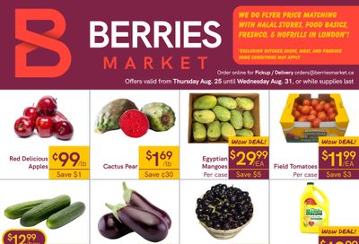 Berries Market Flyer August 25 to 31