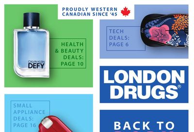 London Drugs Beck to Dorm School Routine Deals Flyer August 26 to September 7