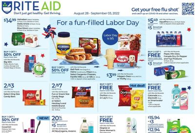 RITE AID Weekly Ad Flyer Specials August 28 to September 3, 2022