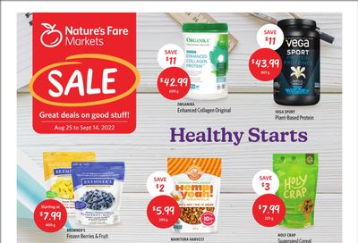 Nature's Fare Markets Flyer August 25 to September 14
