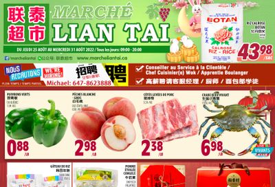 Marche Lian Tai Flyer August 25 to 31