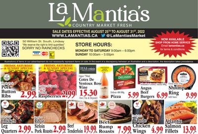 LaMantia's Flyer August 25 to 31