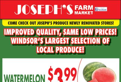 Joseph's Farm Market Flyer August 25 ad 26