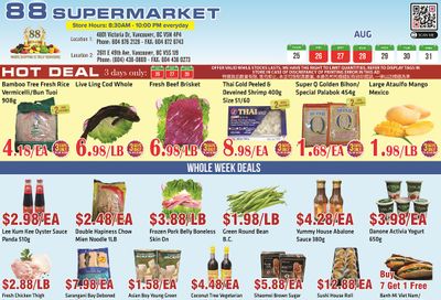 88 Supermarket Flyer August 25 to 31