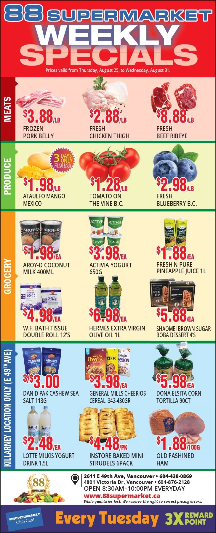 88 Supermarket Flyer August 25 to 31