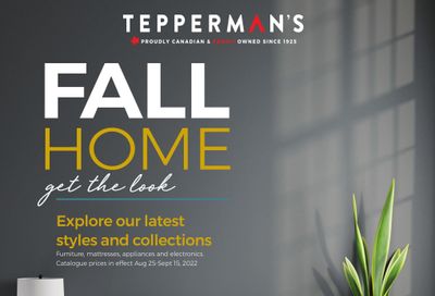 Tepperman's Fall Home Flyer August 26 to September 15