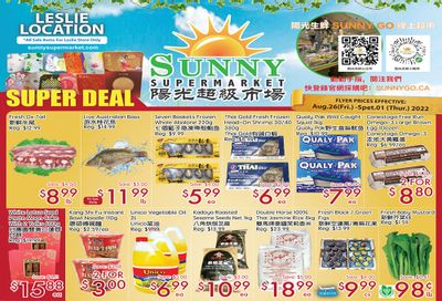 Sunny Supermarket (Leslie) Flyer August 26 to September 1