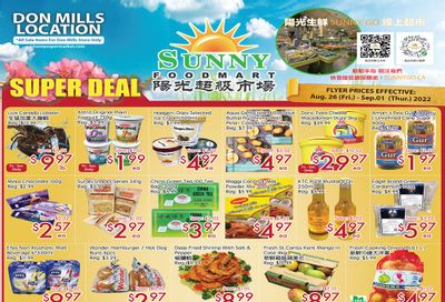 Sunny Foodmart (Don Mills) Flyer August 26 to September 1