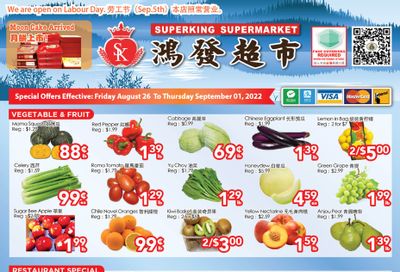 Superking Supermarket (North York) Flyer August 26 to September 1