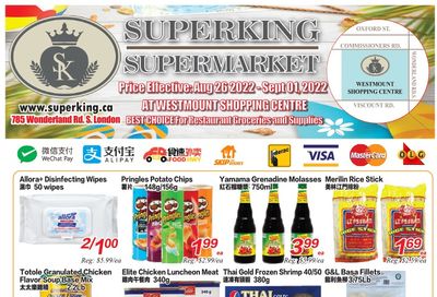 Superking Supermarket (London) Flyer August 26 to September 1