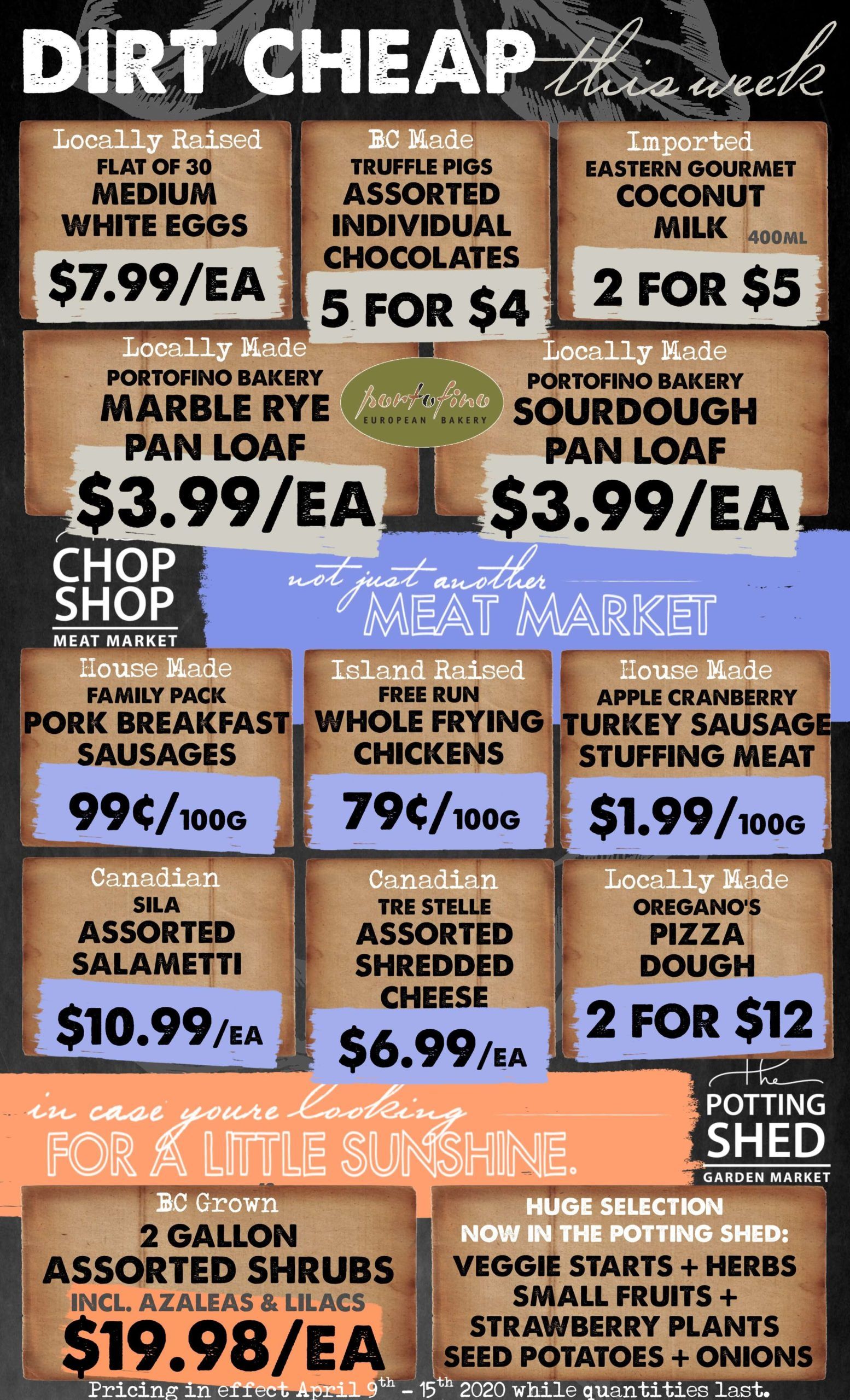 The Root Cellar Flyer April 9 to 15