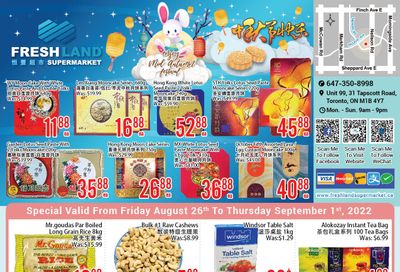 FreshLand Supermarket Flyer August 26 to September 1