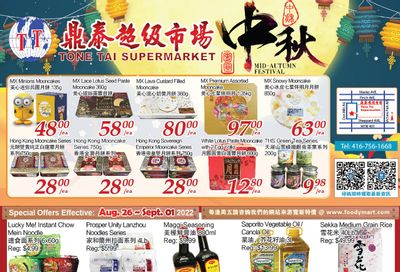 Tone Tai Supermarket Flyer August 26 to September 1