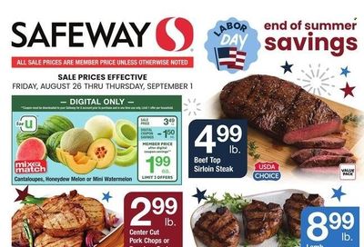 Safeway (MD, VA) Weekly Ad Flyer Specials August 26 to September 1, 2022