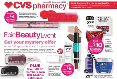 CVS Pharmacy Weekly Ad Flyer Specials August 28 to September 3, 2022