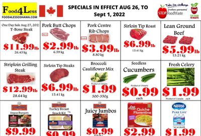 Food 4 Less (Oshawa) Flyer August 26 to September 1