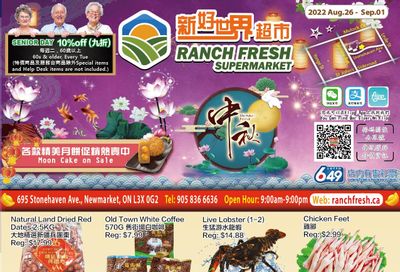 Ranch Fresh Supermarket Flyer August 26 to September 1