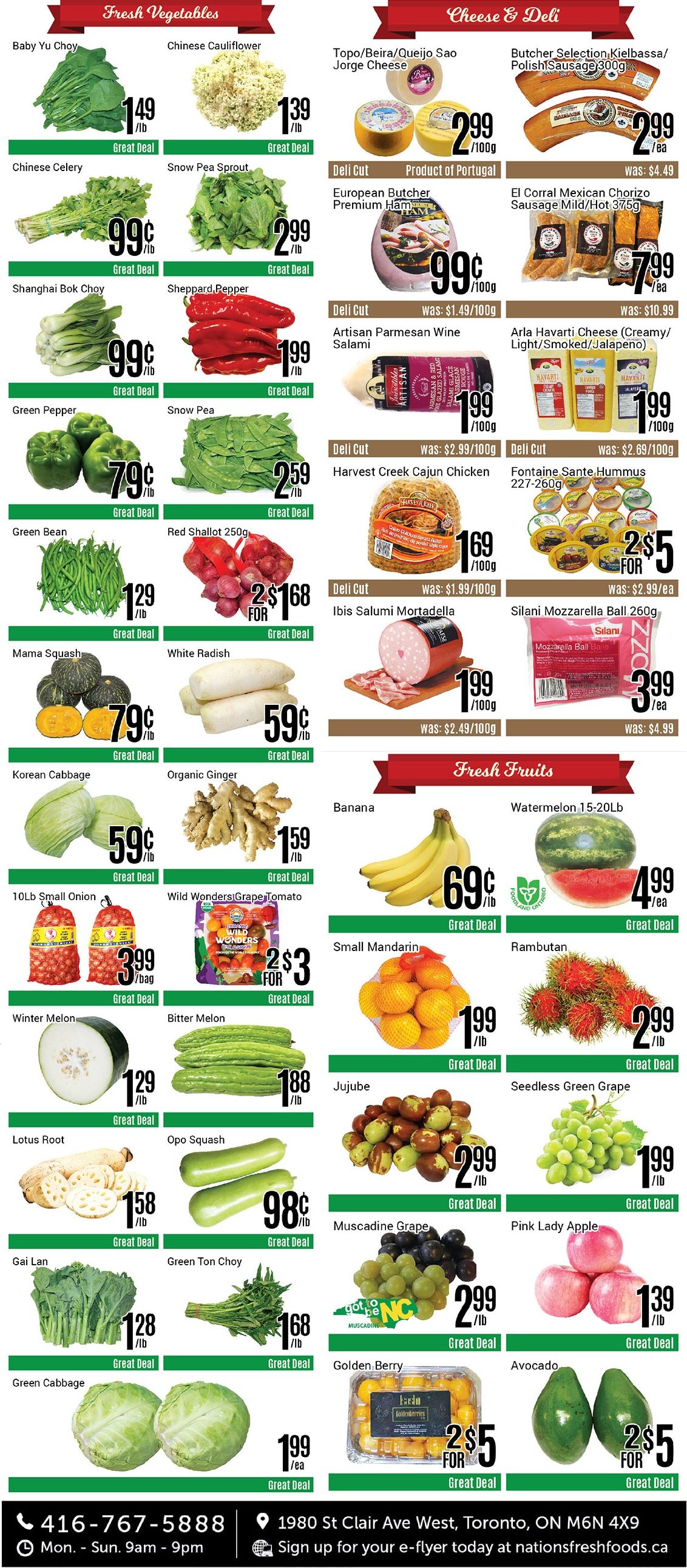 Nations Fresh Foods (Toronto) Flyer August 26 to September 1
