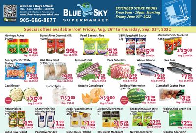 Blue Sky Supermarket (Pickering) Flyer August 26 to September 1 