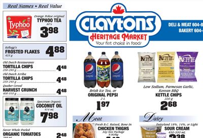 Claytons Heritage Market Flyer August 26 to September 1