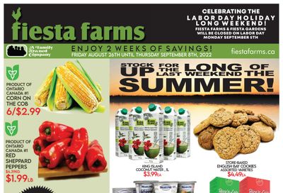 Fiesta Farms Flyer August 26 to September 8