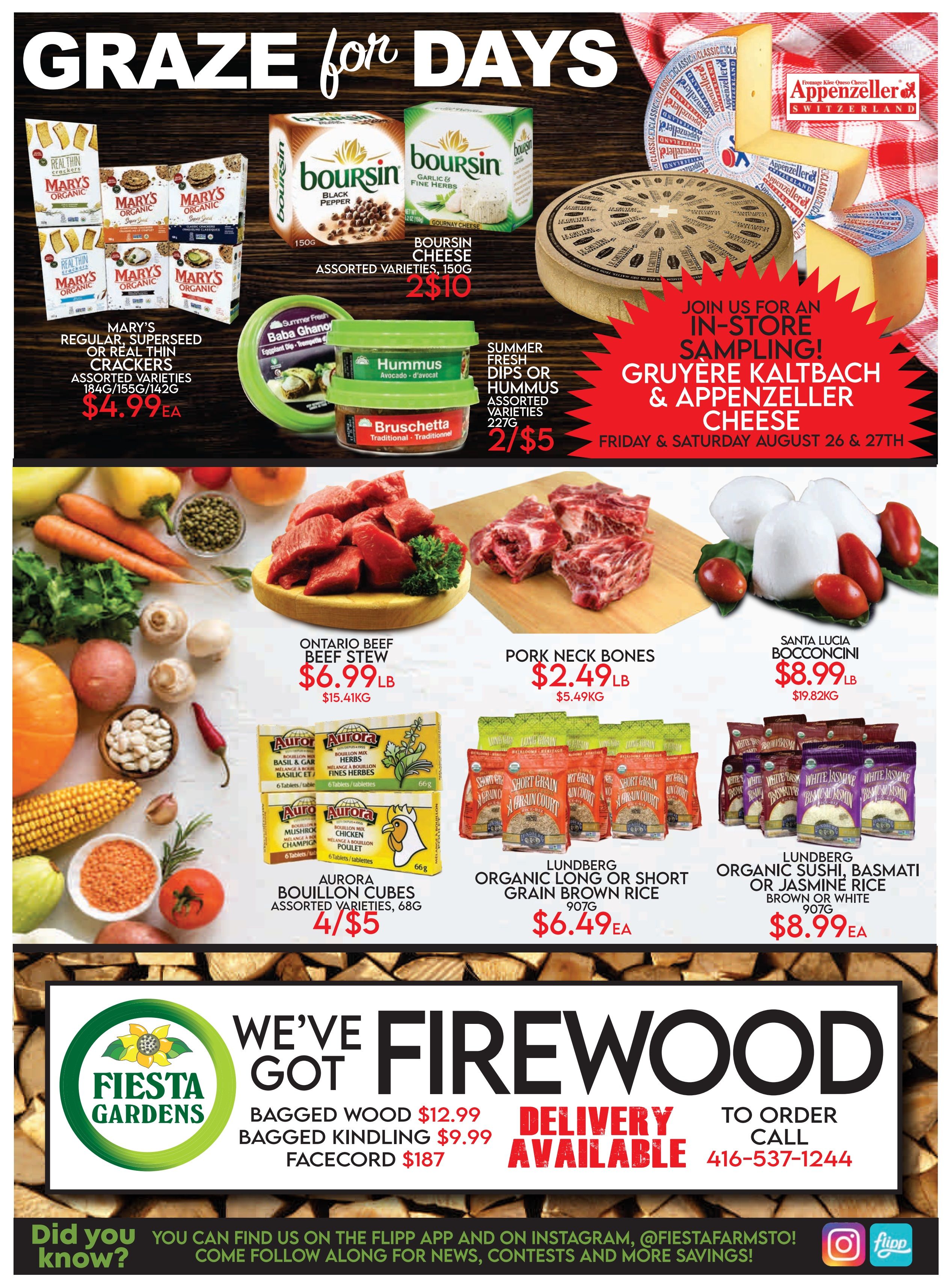 Fiesta Farms Flyer August 26 to September 8
