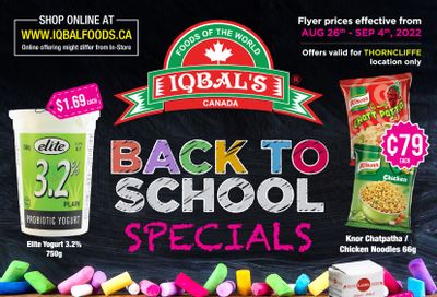Iqbal Foods (Toronto) Flyer August 26 to September 4
