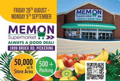 Memon Supermarket Flyer August 26 to September 5