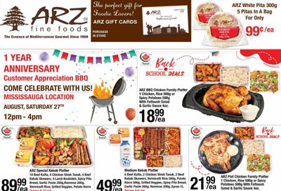 Arz Fine Foods Flyer August 26 to September 1