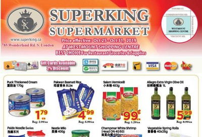 Superking Supermarket (London) Flyer October 25 to 31