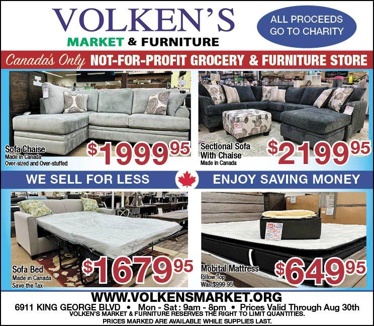 Volken's Market & Furniture Flyer August 24 to 30
